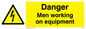 WE75: danger men working on equipment