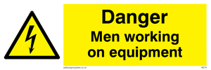 WE75: danger men working on equipment