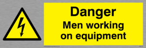 WE75: danger men working on equipment