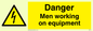 WE75: danger men working on equipment