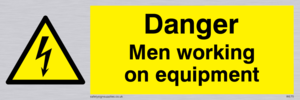 WE75: danger men working on equipment
