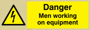 WE75: danger men working on equipment