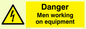 WE75: danger men working on equipment