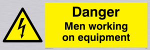 WE75: danger men working on equipment