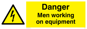 WE75: danger men working on equipment