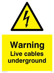 WE76: Warning Live Cables Underground