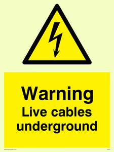 WE76: Warning Live Cables Underground