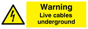WE76: Warning Live Cables Underground