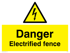 WE77: danger electrified fence