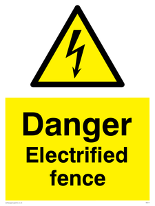 WE77: danger electrified fence
