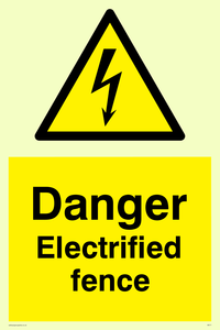 WE77: danger electrified fence