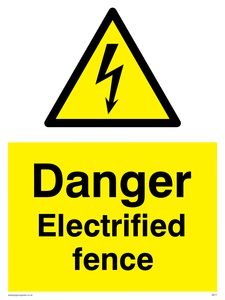 WE77: danger electrified fence