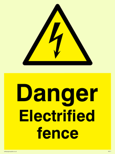 WE77: danger electrified fence