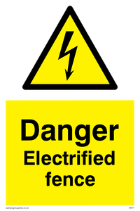 WE77: danger electrified fence