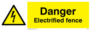 WE77: danger electrified fence