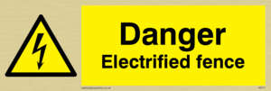 WE77: danger electrified fence