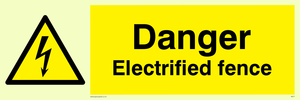 WE77: danger electrified fence