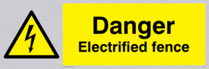 WE77: danger electrified fence