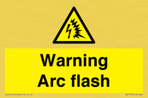 WE7776: Warning Arc flash