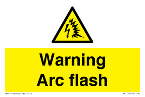 WE7776: Warning Arc flash