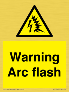 WE7776: Warning Arc flash