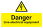 WE78: danger live electrical equipment
