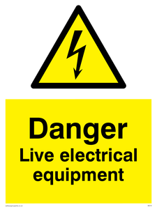 WE78: danger live electrical equipment