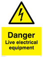 WE78: danger live electrical equipment