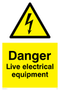 WE78: danger live electrical equipment