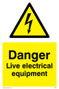 WE78: danger live electrical equipment