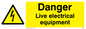 WE78: danger live electrical equipment