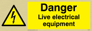 WE78: danger live electrical equipment