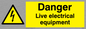 WE78: danger live electrical equipment
