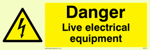WE78: danger live electrical equipment