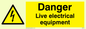 WE78: danger live electrical equipment