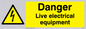 WE78: danger live electrical equipment