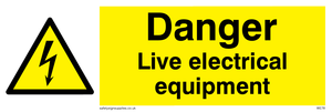 WE78: danger live electrical equipment