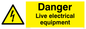 WE78: danger live electrical equipment