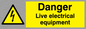 WE78: danger live electrical equipment
