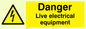 WE78: danger live electrical equipment