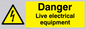 WE78: danger live electrical equipment