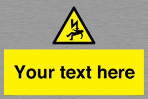 WE7822: Custom Warning danger of death by electrocution