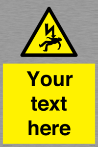 WE7822: Custom Warning danger of death by electrocution