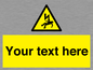 WE7822: Custom Warning danger of death by electrocution
