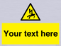WE7822: Custom Warning danger of death by electrocution