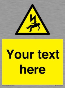 WE7822: Custom Warning danger of death by electrocution