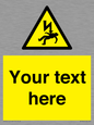 WE7822: Custom Warning danger of death by electrocution