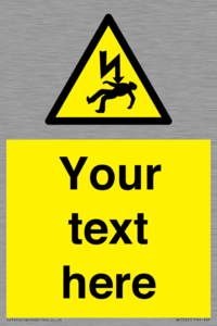 WE7822: Custom Warning danger of death by electrocution