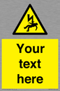 WE7822: Custom Warning danger of death by electrocution