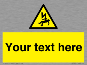 WE7822: Custom Warning danger of death by electrocution